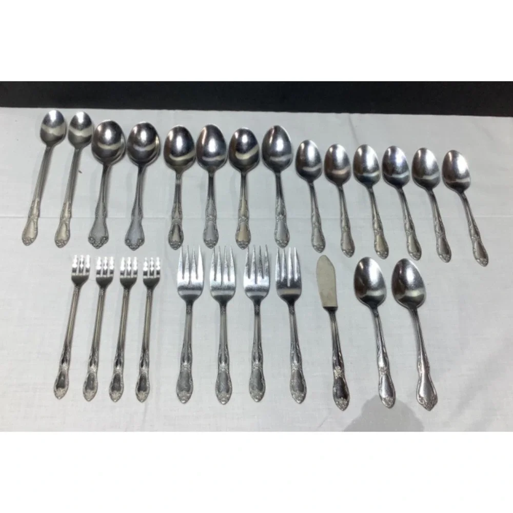 Oneida Ltd Fenway Daydream Wm A Rogers Stainless Steel Flatware Mixed Lot 25 pcs